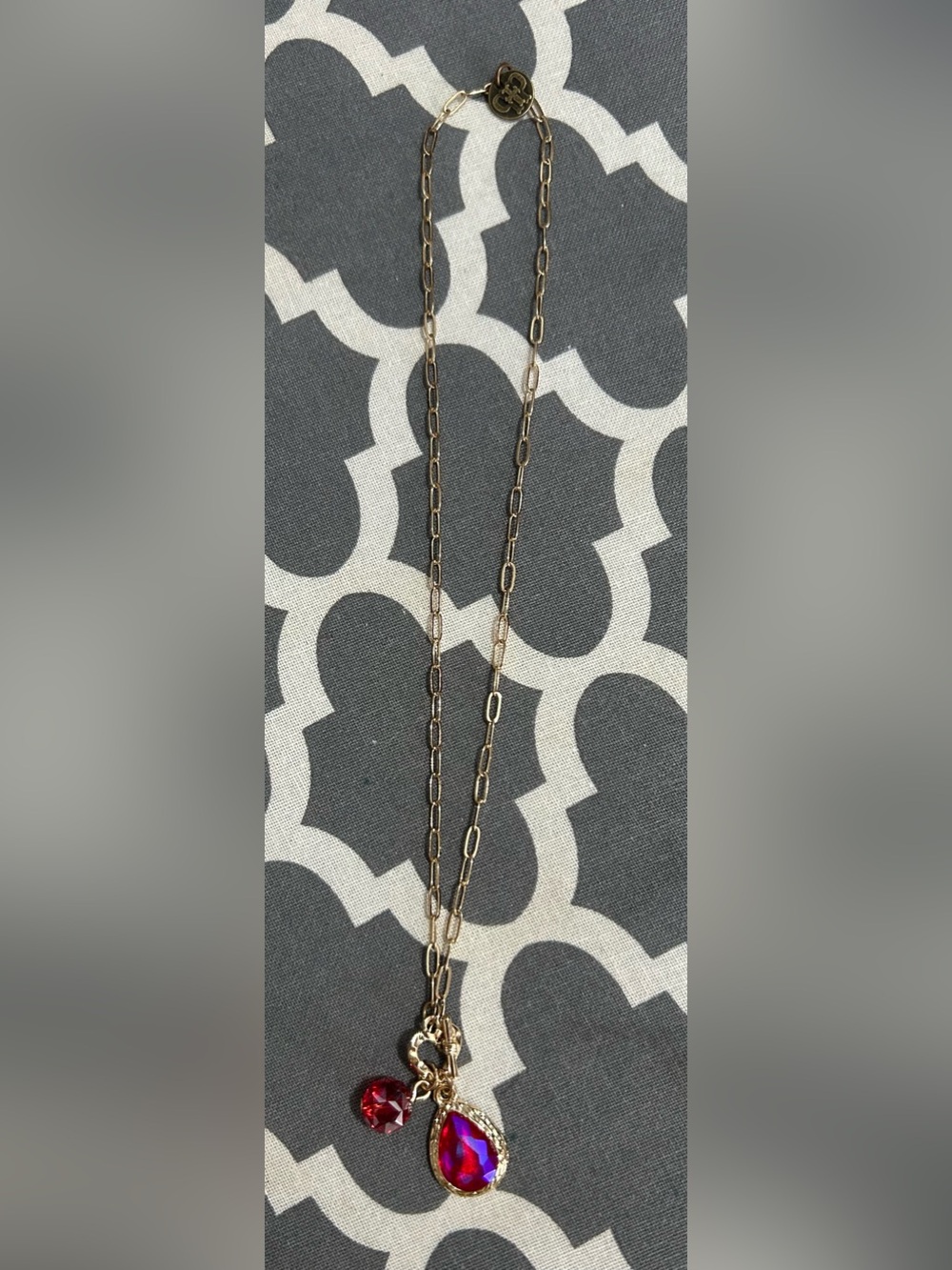 Pink Panache Elegant Gold Chain Link Necklace for Women